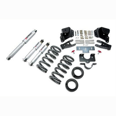 1999-06 Silverado/Sierra 1500 Ext Cab 2wd 2 or 3 inch Front/3 inch Rear lowering kit With SP Shocks