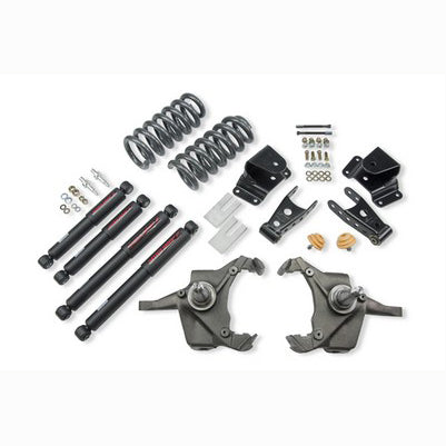 1975-91 Silverado C30 1 Ton (Crew Cab & Dually Only) 4 inch F/4inch R drop w/shocks