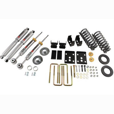 2009-13 F150 Ext Cab Short Bed 2wd 2 or 3 inch Front/5.5inch Rear lowering kit with SP shocks