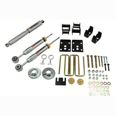 2009-13 F150 Reg Cab 2wd Short Bed 0-3 inch Front/4 inch Rear lowering kit with SP shocks