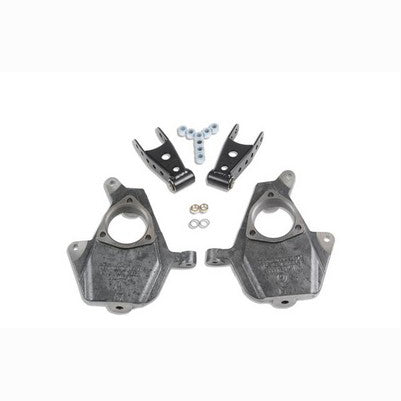 2014-18 Silverado/Sierra 1500 (4wd, reg/ext/crew cab, cast steel control arms) 2 inch front/2 or 3 inch Rear lowering W/O Shocks