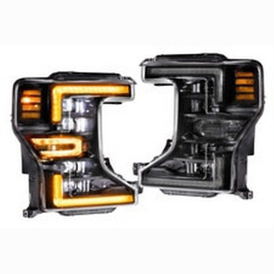 XB LED Headlights: Ford Super Duty (20-22) (Pair / ASM Amber DRL)