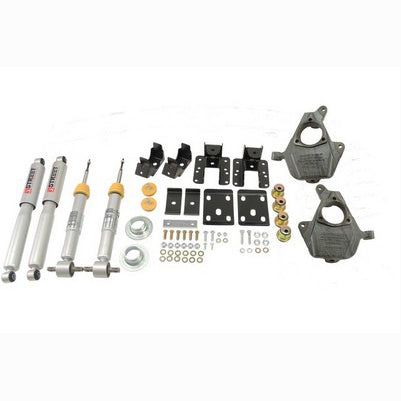 2014-18 Silverado/Sierra 1500 (2wd, reg/ext/crew cab, cast control arms) 3 or 4 inch Front/ 5 or 6 inch Rear with Street Performance shocks