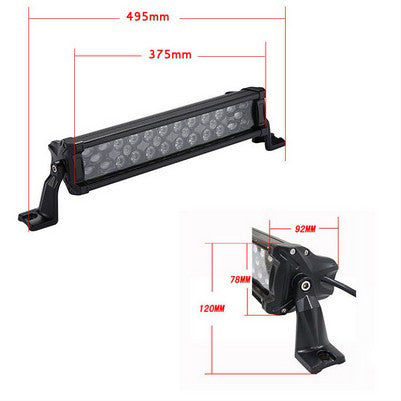15 inch Triple Beam LED Light Bar, 90 Watts, 5400 Lumens
