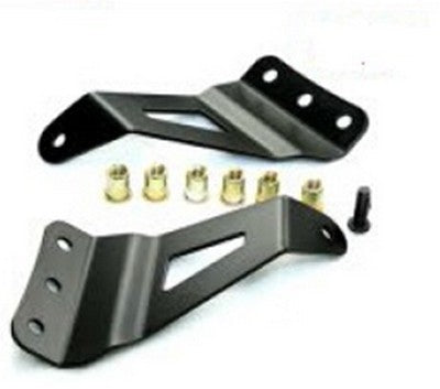 Roof mount light bar brackets for 50 inch curved LED light bars. Fits 2007-13 GM Pickups and SUVs, 07-14 GM 2500/3500