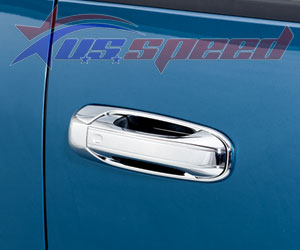 2009-18 Ram 2 dr chrome door handle covers, no pass keyhole