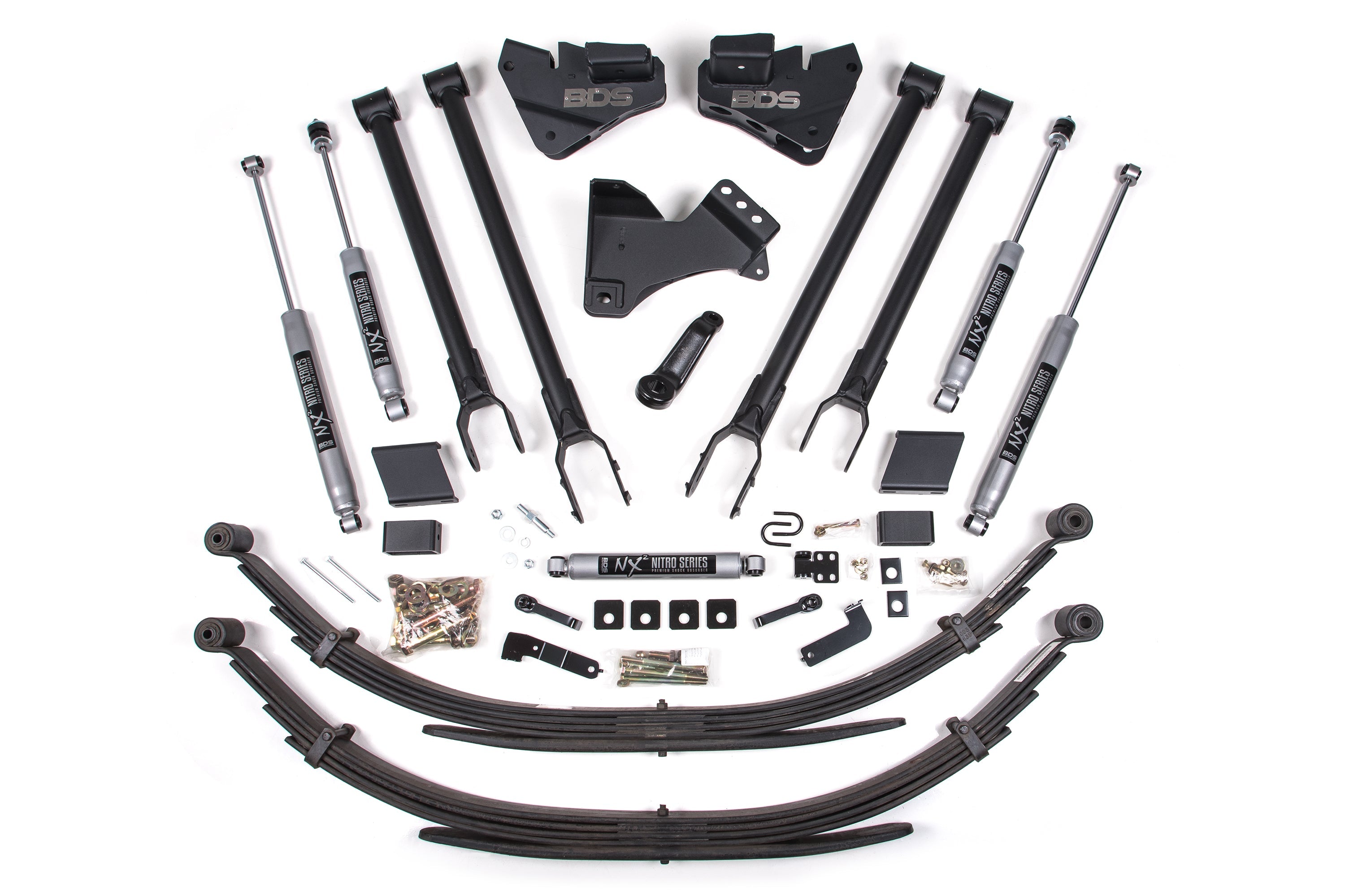 2020-22 F250/F350 4 inch 4 Link Conversion, Diesel, Rear Springs, NX2