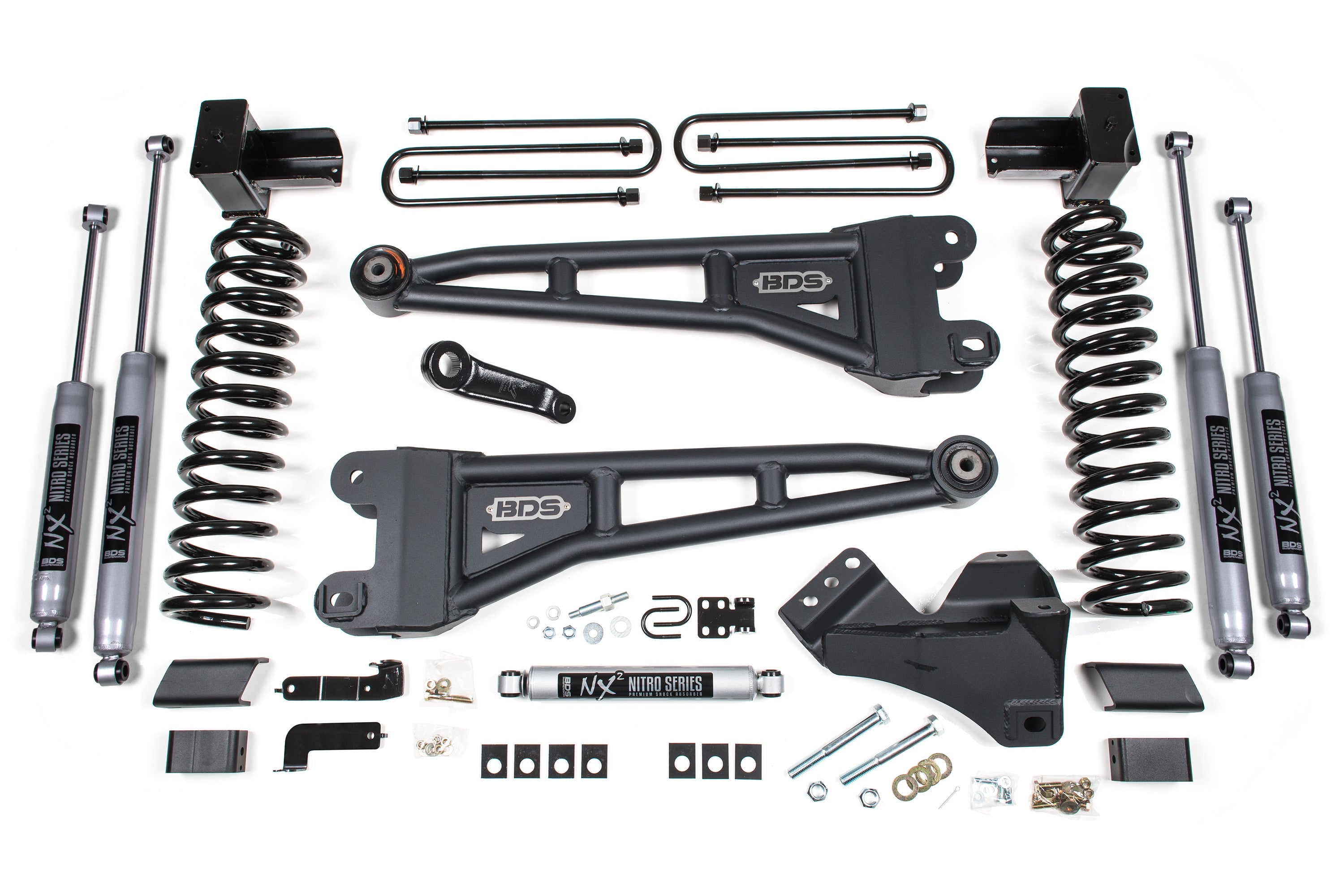 2017-19 F350 DRW 4 inch Radius Arm Lift Kit, Gas, NX2
