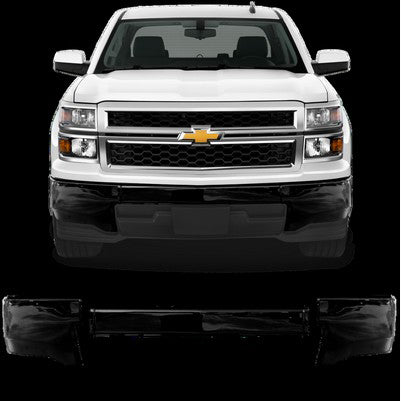 2014-15 Silverado 1500 Front BumperShellz, Gloss Black, w/o snsr w/o fogs