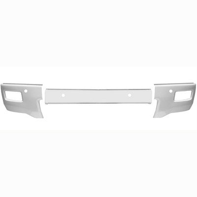 2014-15 Silverado 1500 Front BumperShellz, Gloss White, w/snsr w/fogs