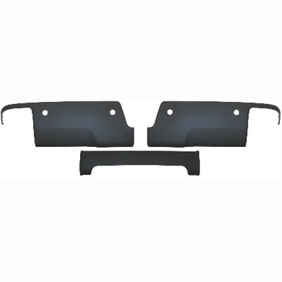 2014-18 Silverado/Sierra Rear BumperShellz, Gloss Black, w/ sensor holes