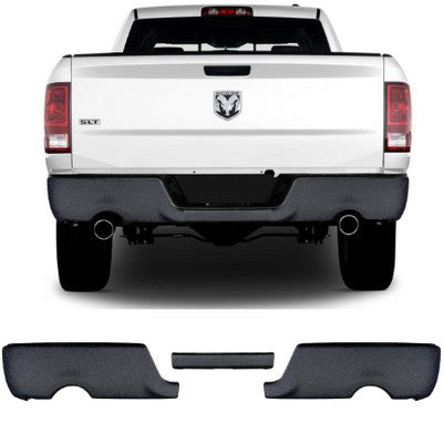 2009-18 Ram Rear BumperShellz, Armor coated, dual exhaust, w/o sensor holes