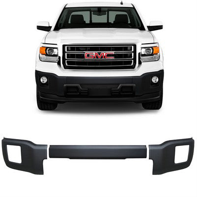 2014-15 Sierra 1500 Front BumperShellz, Matte Black, w/o snsr w/ fogs