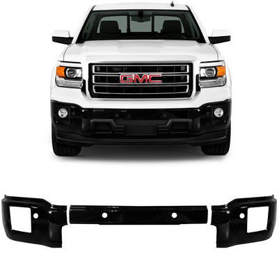 2014-15 Sierra 1500 Front BumperShellz, Gloss Black, w/snsr w/fogs