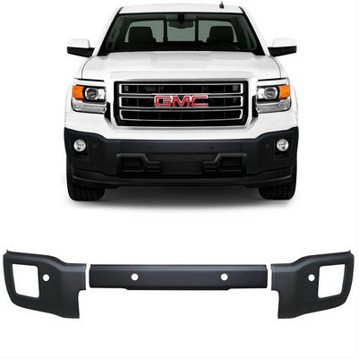 2014-15 Sierra 1500 Front BumperShellz, Matte Black, w/snsr w/fogs