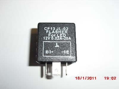 CF13 electronic signal flasher. Use when upgrading to LED bulbs.