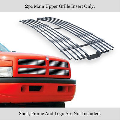 1994-01 Dodge Pickup Not For Sport Main Upper Grille, Stainless Steel, Polished Not For Sport