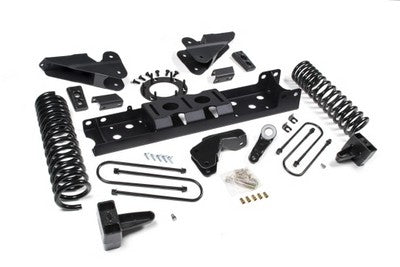 2019-22 Ram 3500 6.5 inch Radius Arm Bracket - 5 inch Rear Block w/o overload - Diesel - 8-Bolt T-Case - FOX Shocks