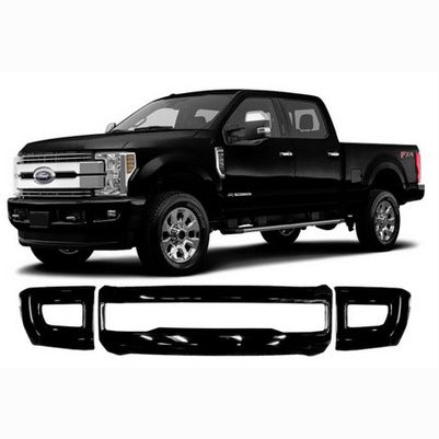 2017-19 F250/F350 Front Bumper Shellz, 3 pc set, with Fog Lamps, Armor Coated