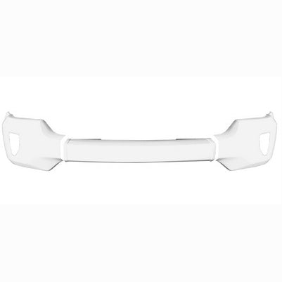 2016-18 Silverado 1500 Front BumperShellz, Gloss White, w/o snsr w/ fogs