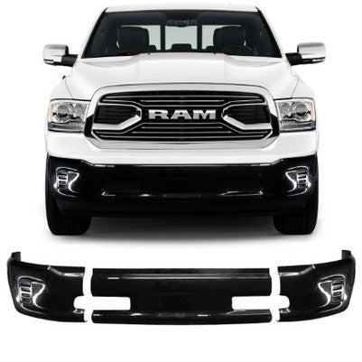2013-18 Ram 1500 front Gloss Black, w/o Sensors w/o Fog lights