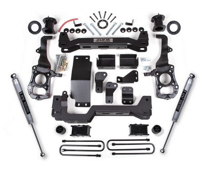 2021-25 Ford F150 Tremor 4wd 5 inch Suspension Lift Kit, 3 inch Rear, Block - Spacer Front, Nitro Rear