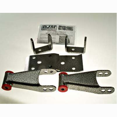 1998-07 Ranger 3 inch Rear Drop Kit, Flip brackets and raising shackles