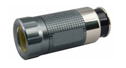 Cigarette lighter style rechargeable LED flashlight