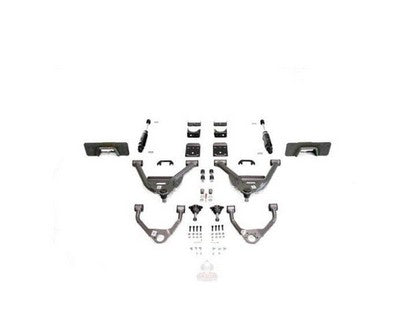 2014-18 Silverado/Sierra1500 (Aluminum/Stamped) 5/7 Lowering Kit Extended/Crew Cab W/ Weld On C-Notch