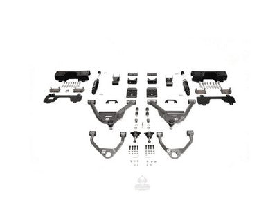 2014-18 Silverado/Sierra1500 (Aluminum/Stamped) 5/7 Lowering Kit Single Cab W/ Bolt On C-Notch