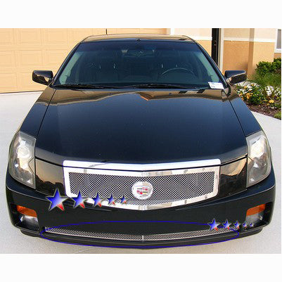 2003-07 Cadillac Cts Lower Bumper Grille, Stainless Steel Mesh, Chrome