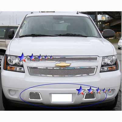 2007-11 Chevy Tahoe Not For Z71/07-11 Chevy Suburban Not For Z71/07-11 Chevy Avalanche Not For Z71 Lower Bumper Grille, Stainless Steel Mesh, Chrome Not For Z71