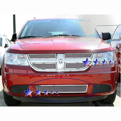 2009-10 Dodge Journey R/T,Se,Sxt Main Upper Grille, Stainless Steel Mesh, Chrome R/T,Se,Sxt