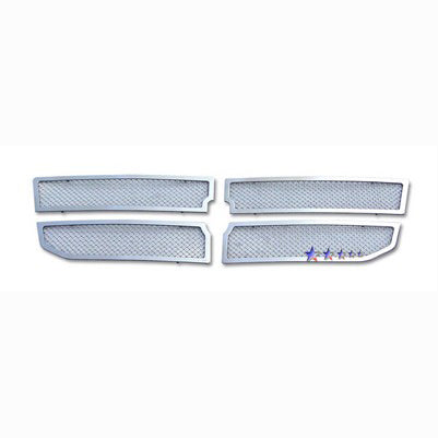 2008-11 Dodge Dakota Main Upper Grille, Stainless Steel Mesh, Chrome
