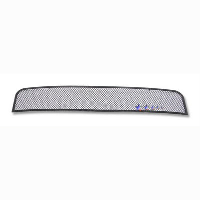 2005-09 Ford Mustang V6 Main Upper Grille, Stainless Steel Mesh, Black Powder Coated
