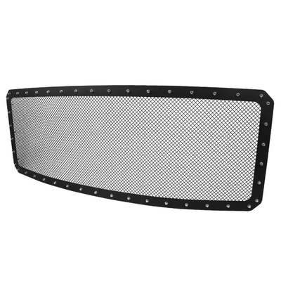 2011-15 Ford Superduty Grille Insert - Rivet Style - Steel/Black