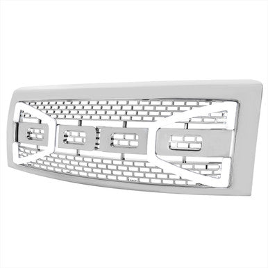 2009-14 Ford F150 Raptor Style Front Grille With Led Bar - Chrome