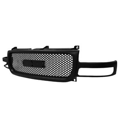 1999-02 GMC Sierra Mesh Grille- Black Fits 00-06 Yukon Xl