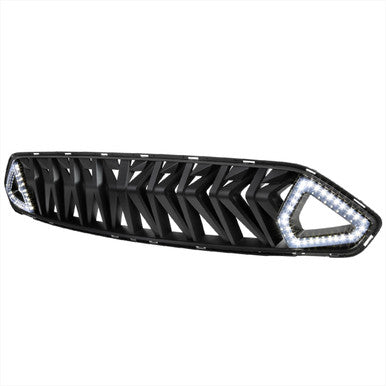 2018-20 Ford Mustang Grille With White Led And Sequential Turn Signal