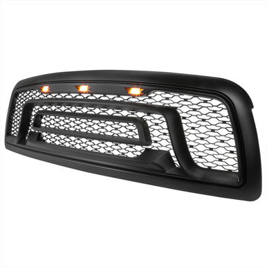 2009-12 Dodge Ram 1500 Grille With Led Accents - Matte Black
