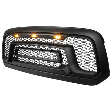 2013-18 Dodge Ram 1500 Grille With Led Accents - Matte Black