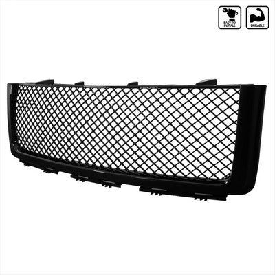 2007-13 GMC Sierra Mesh Grille Glossy Black