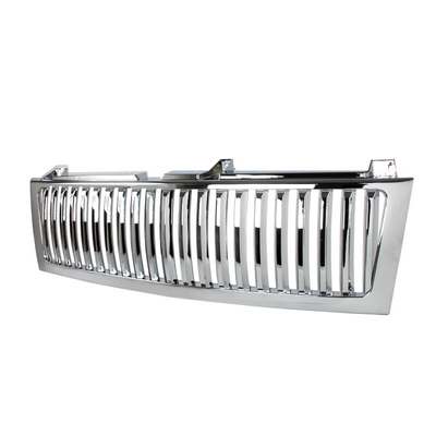 1999-02 Chevrolet Silverado Vertical Facelift Conversion Grill - Chrome (Only Fits With Spec-D 1Pc Style Headlight Only, Does Not Fit Stock Headlights)
