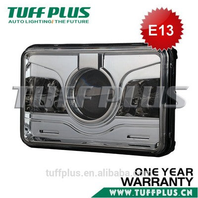 DOT Approved 4x6 inch square LED Conversion Headlight, chrome (4651)