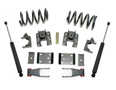 2007-13 Silverado/Sierra 1500 2wd/4wd Ext/Crew Cab Lowering Kit W/Coils - 2 inch front/4 inch rear drop Height