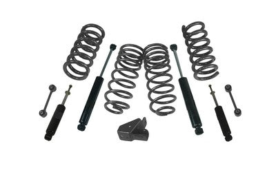 2009-18 Ram 1500 2wd Quad/Crew Cab 2 inch front/4 inch rear lowering kit with shocks
