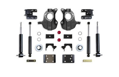 2016-18 Silverado/Sierra 1500 2Wd/4Wd 3 or 4 inch front/5 or 6 inch rear Lowering Kit with spindles (Stamped Steel / Alum. Susp.) Non-Magneride Model
