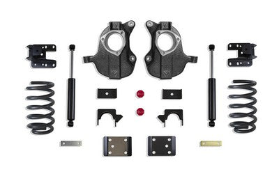 2016-18 Silverado/Sierra 1500 Single Cab 2Wd/4Wd 4 inch front/6 inch rear Lowering Kit with spindles (Stamped Steel / Alum. Susp.) Non-Magneride Model