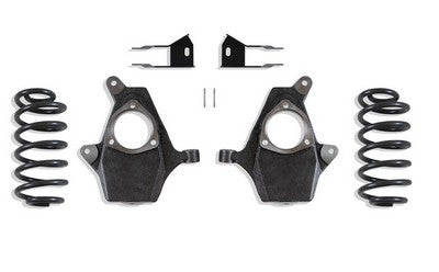 2007-14 Tahoe, Yukon, Suburban, Escalade Lowering Kit W/ Spindles - 2 inch/4 inch Drop Height