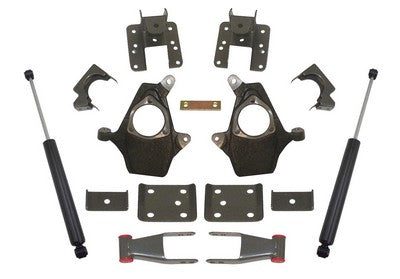 2007-16 Silverado/Sierra 1500 2wd/4wd Lowering Kit - 2 inch front/4 inch rear Drop (see fit notes)